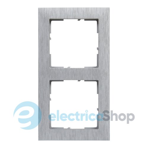 Рамка установочная 2-я Legrand Suno 721562 алюминий матовый