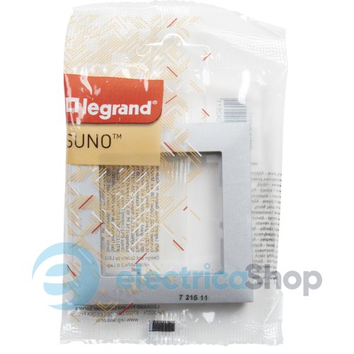 Рамка установочная 1-я Legrand Suno 721511 алюминий