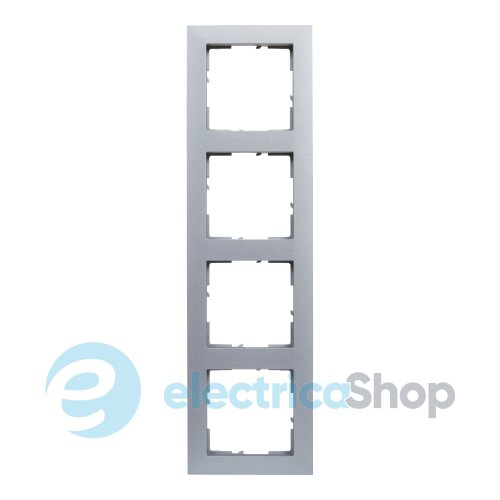 Рамка установочная 4-я Legrand Suno 721514 алюминий