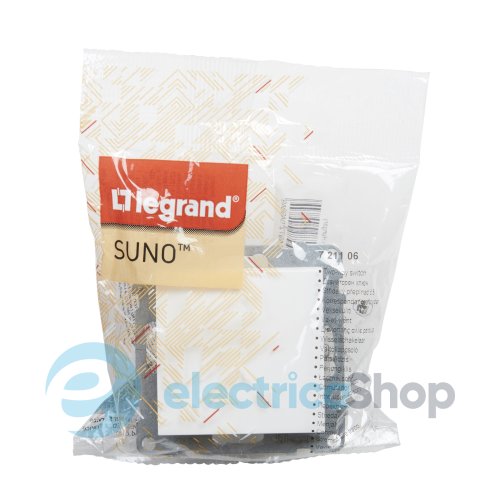 Перемикач 1-кл (пруж.клеми) 10А/250V для серії SUNO Legrand 721106 білий