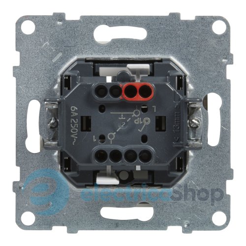 Кнопка 1-кл (пружин.клеммы) 6A/250V для серии SUNO Legrand 721109 белый