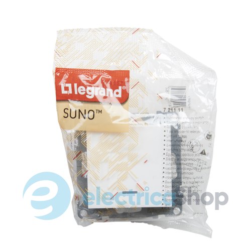 Вимикач 1-кл з підсв. (пруж.клеми) 10А/250V для серії SUNO Legrand 721111 білий