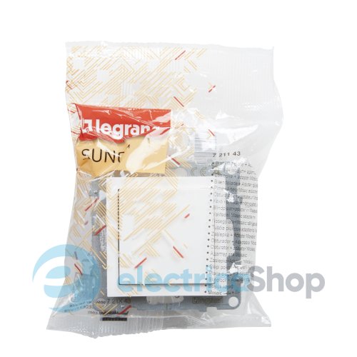 Заглушка с адаптером MOSAIC для серии SUNO Legrand 721143 белый