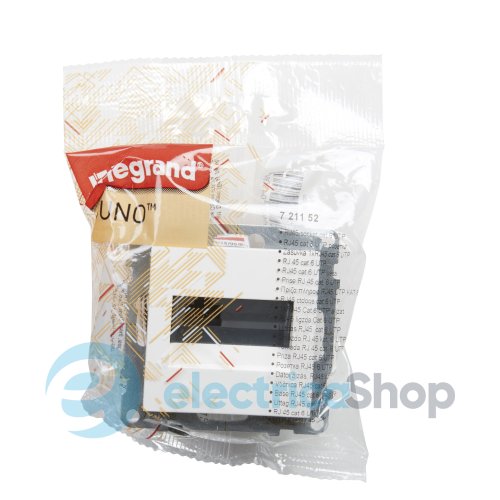 Розетка компьютерная 1-я RJ45 CAT6/UTP для серии SUNO Legrand 721152 белый