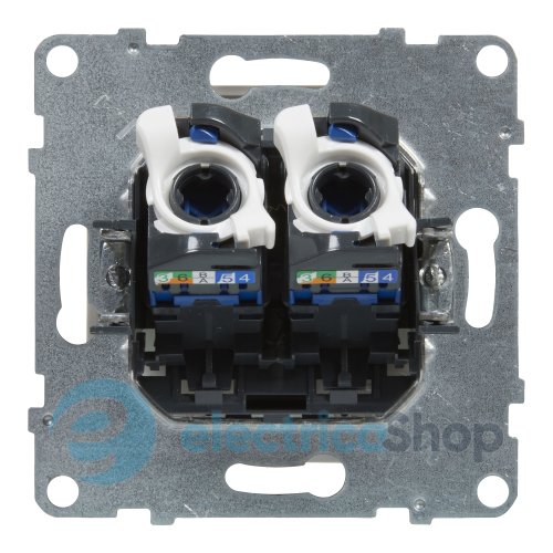 Розетка компьютерная 2-я RJ45 CAT6/UTP для серии SUNO Legrand 721153 белый