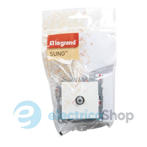 Розетка TV тип F «зірка» для серії SUNO Legrand 721163 білий