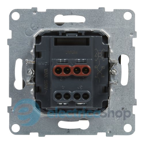 Переключатель крест 1-кл (винт. клеммы) 10А/250V для серии SUNO Legrand 721307 алюминий
