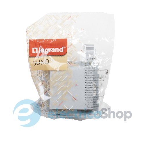 Переключатель крест 1-кл (винт. клеммы) 10А/250V для серии SUNO Legrand 721307 алюминий