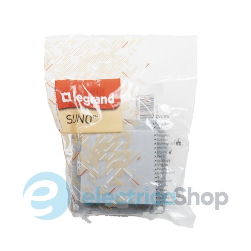Кнопка 1-кл (пружин.клеммы) 6A/250V для серии SUNO Legrand 721309 алюминий