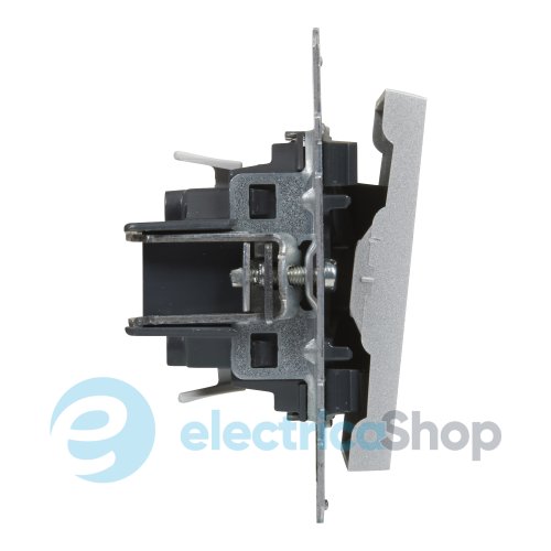 Кнопка 1-кл (пружин.клеммы) 6A/250V для серии SUNO Legrand 721309 алюминий