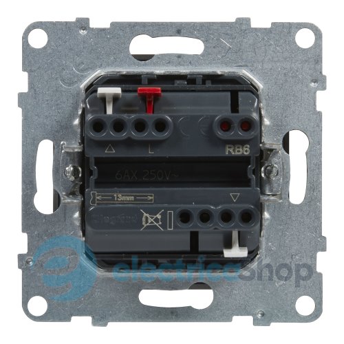 Выключатель жалюзи 3-позиционный 6A/250V для серии SUNO Legrand 721339 алюминий