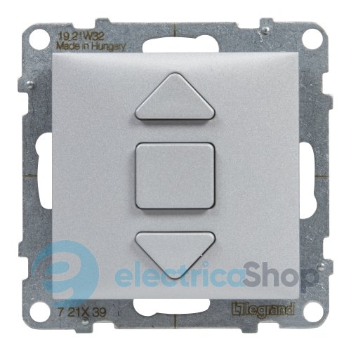 Выключатель жалюзи 3-позиционный 6A/250V для серии SUNO Legrand 721339 алюминий
