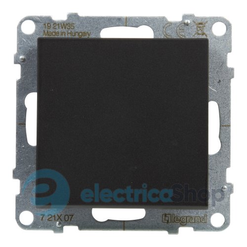 Переключатель крест 1-кл (винт. клеммы) 10А/250V для серии SUNO Legrand 721407 черный