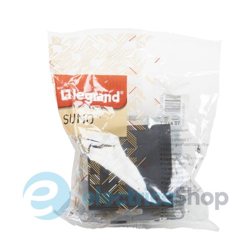 Переключатель крест 1-кл (винт. клеммы) 10А/250V для серии SUNO Legrand 721407 черный
