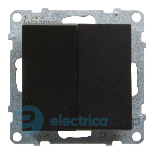 Переключатель 2-кл (пружин.клеммы) 10А/250V для серии SUNO Legrand 721408 черный