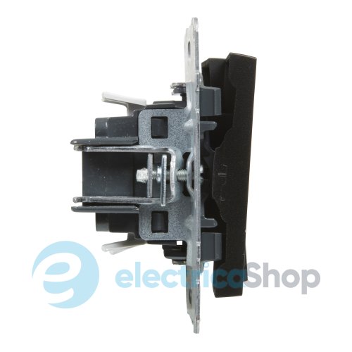 Переключатель 2-кл (пружин.клеммы) 10А/250V для серии SUNO Legrand 721408 черный