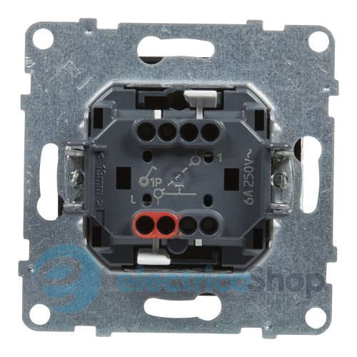 Кнопка 1-кл (пружин.клеммы) 6A/250V для серии SUNO Legrand 721409 черный