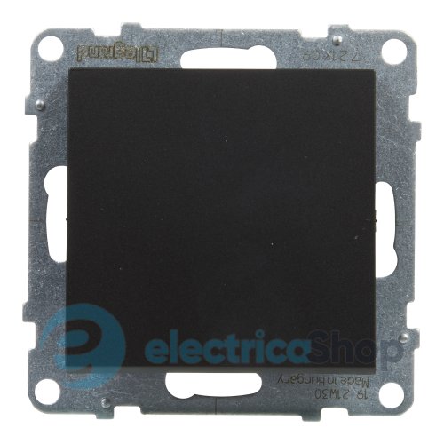Кнопка 1-кл (пружин.клеммы) 6A/250V для серии SUNO Legrand 721409 черный