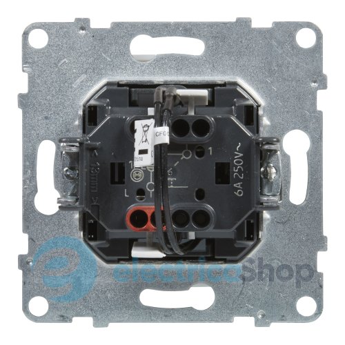 Кнопка 1-кл с держателем этикеткиы 6A/250V для серии SUNO Legrand 721410 черный