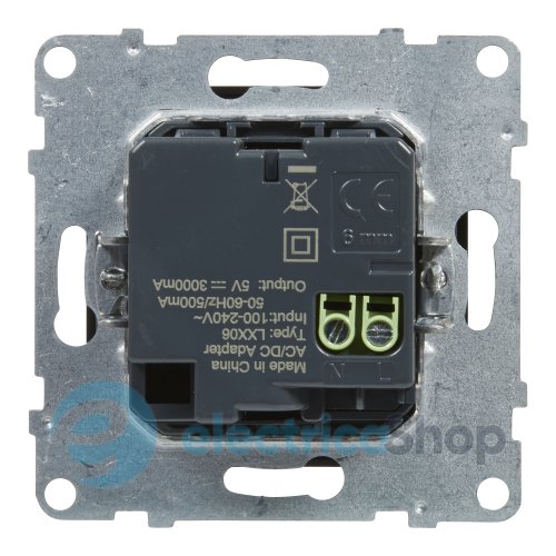 Розетка для зарядки USB С+C 15Вт/5V для серии SUNO Legrand 721431 черный