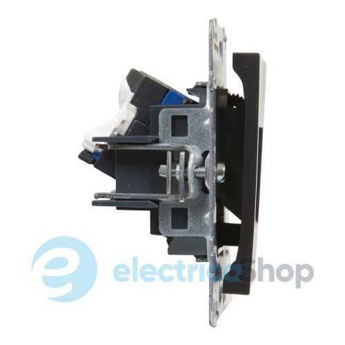 Розетка компьютерная 2-я RJ45 CAT6/UTP для серии SUNO Legrand 721453 черный