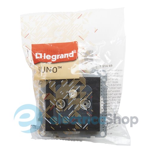 Розетка TV-R-SAT конечная 10dB для серии SUNO Legrand 721469 черный