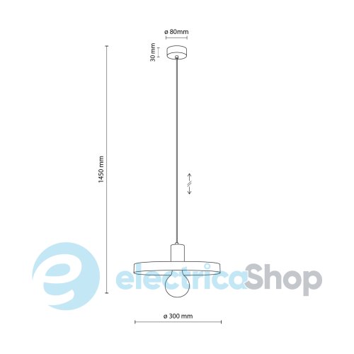 Подвесной светильник TK-Lighting SILA SABIA BROWN 300 10757
