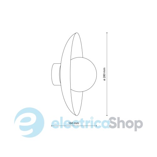 Бра TK-Lighting SLATE SABIA GLASS 10936