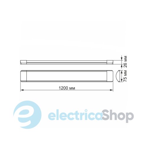 LED светильник линейный TITANUM TL-BN-36126 36W 1,2М 6500K (26381)
