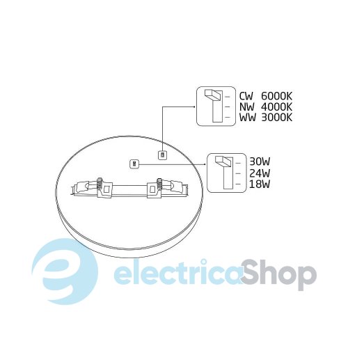 Потолочный светильник Nowodvorski Multi LED 18W/24W/30W 3000-6000K 11358