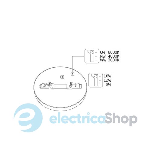 Потолочный светильник Nowodvorski Multi LED 9W/12W/18W 3000-6000K 11357