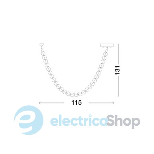 Подвесной светильник PERLA 9186956 Nova Luce