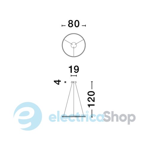 Підвісний світильник PLATINUM 9030643 Nova Luce