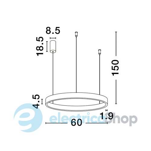 Подвесной светильник ELOWEN 9345649 Nova Luce