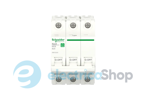 Автоматичний вимикач 3P, 25 A, B, 6kA Schneider Electric Resi9