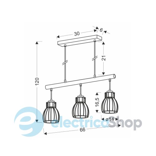 Подвесной светильник Candellux BERNITA 33-78087