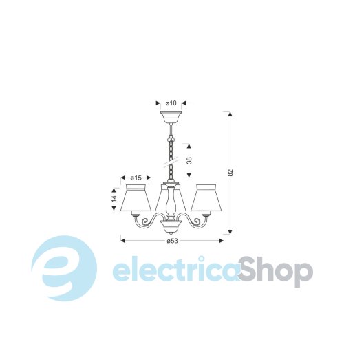Подвесной светильник Candellux ROZANO 33-36902