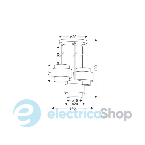 Подвесной светильник Candellux LUCCIA 33-25470