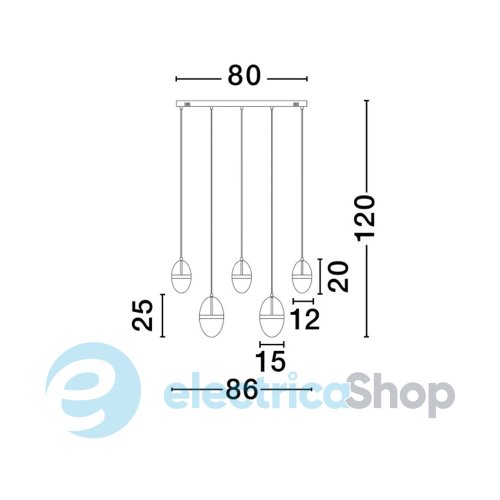 Светильник підвісний EGNA 9009281 Nova Luce