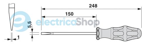 Шлицевая отвертка SZF 3-1,0X5,5 Phoenix Contact 1206612