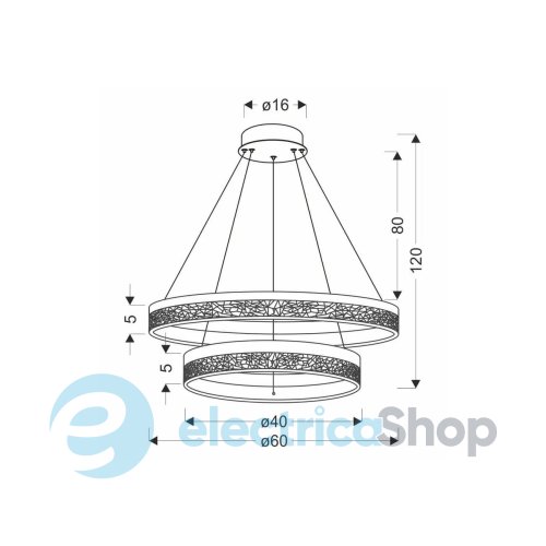 Подвесной светильник Candellux FROZI 32-35561