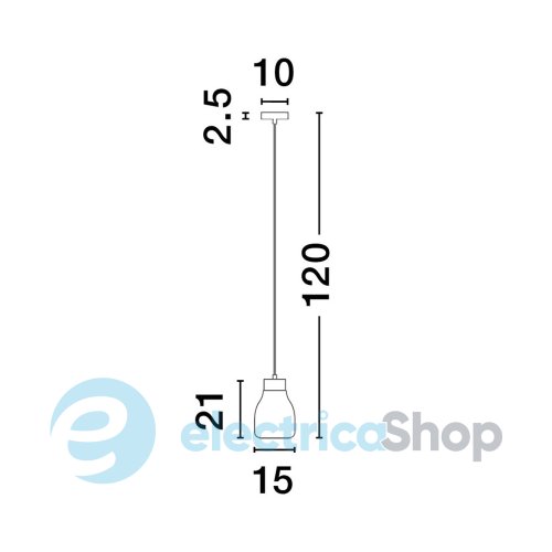 Светильник подвесной BLAKU 9009270 Nova Luce