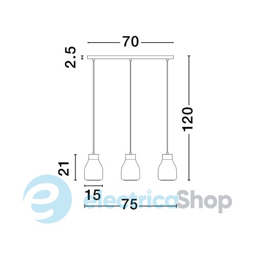 Светильник BLAKU 9009272 Nova Luce