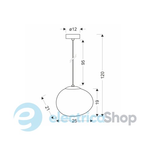 Подвесной светильник Candellux STONES 31-35134