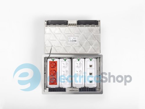 Напольный лючок, металлический, 12 модулей (XL), Unica System+ SE INS52127