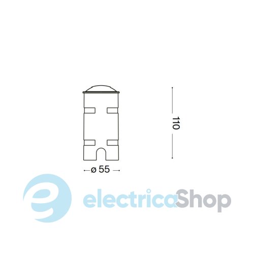 Грунтовий світильник Ideal Lux Rocket Mini PT1 two sides 222837
