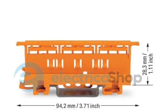Монтажний адаптер wago 221-510, для клем 221 серії 6мм.