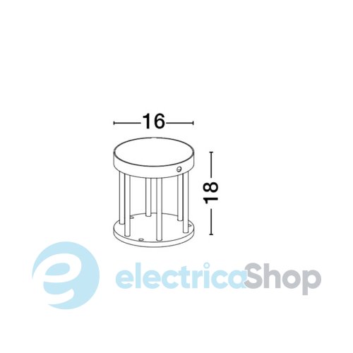 Столбик уличній AIGO 9030581 Nova Luce