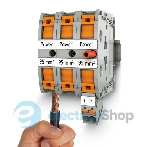 Силовой клеммный блок на DIN-рейку PTPOWER 95-3L/N Phoenix Contact 3260112