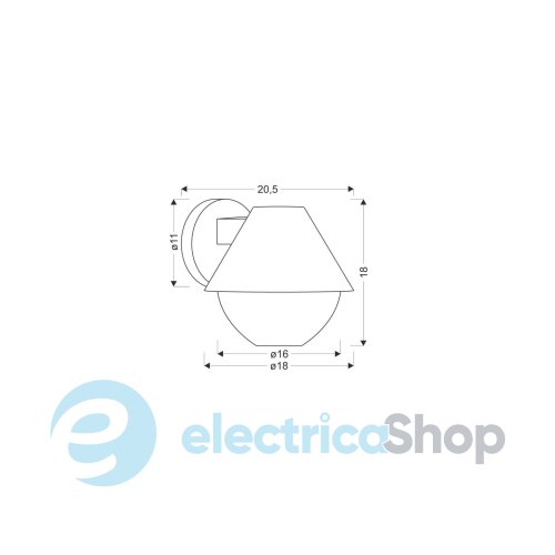 Уличный светильник Candellux HENDERA 21-32256